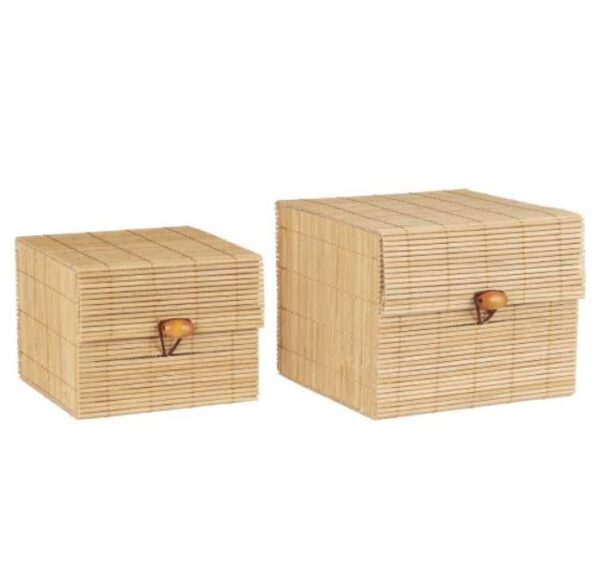 Schachtelset aus Bambus von IB Laursen - Image 2