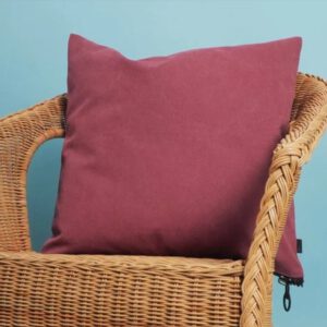 Kissenbezug mulberry washed canvas mit schwarzen Reißverschluß