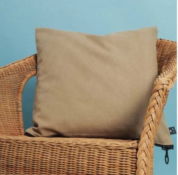 Kissenbezug sand washed canvas mit schwarzen Reißverschluß