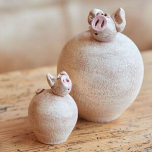 "Schwein gehabt" in verschiedenen Größen von Susanne Boerner